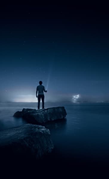 Night scenery illustration