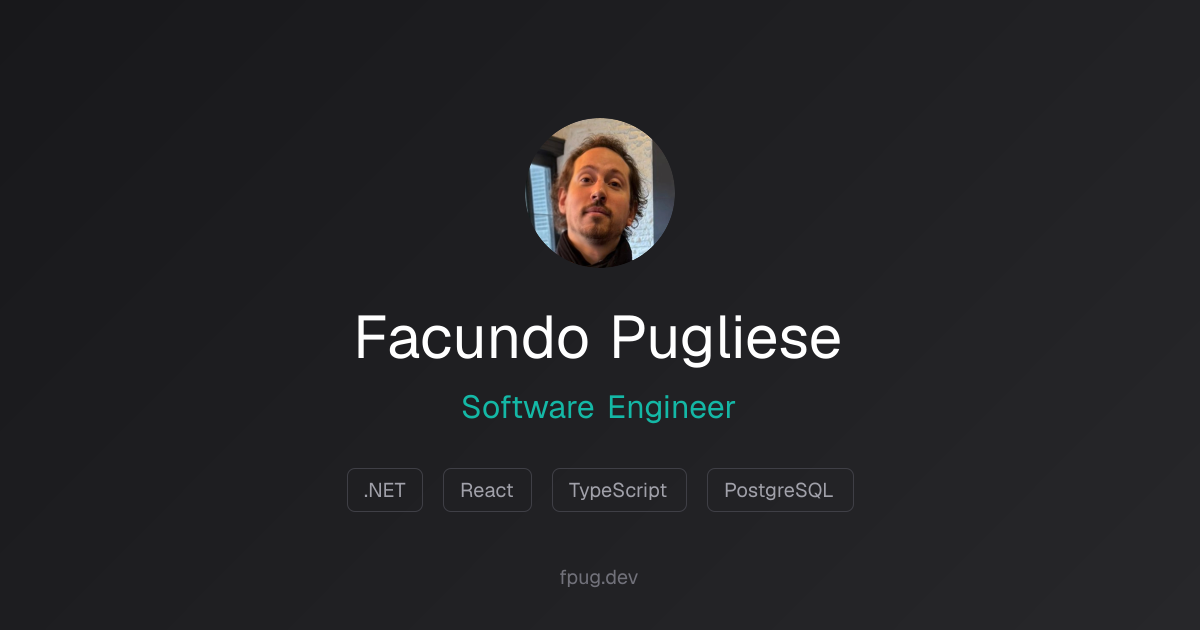 Facundo Pugliese - Software Engineer